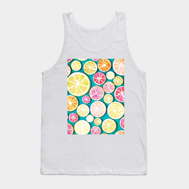 Citrus bath // pattern Tank Top by SelmaCardoso